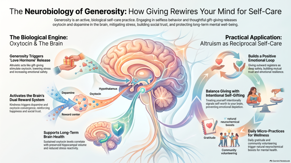 oxytocin release during altruistic behavior