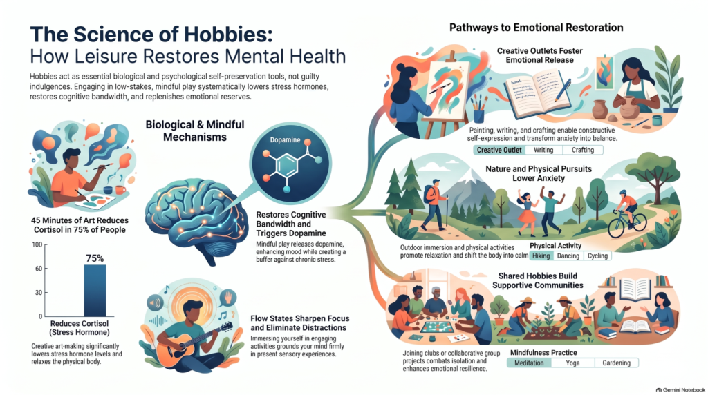 science of hobbies and mental health improvement