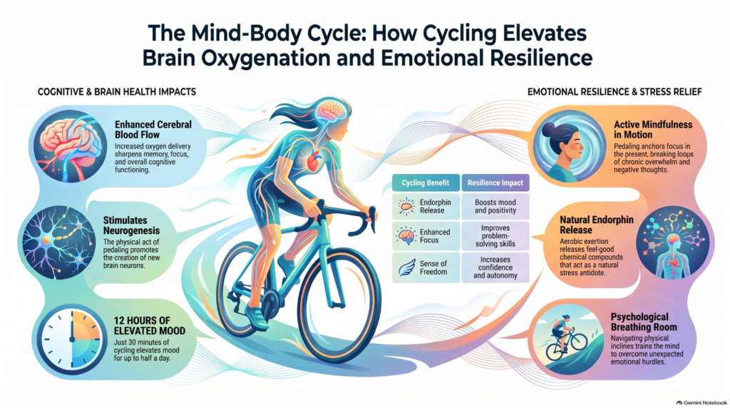 cycling recreation and brain oxygenation