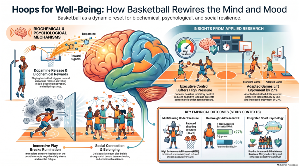 basketball recreation and dopamine reward